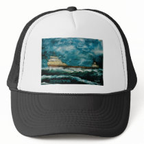 Edmund Fitsgerald 1996 with text Trucker Hats