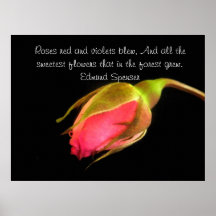 Edmund Spenser Sweetest Flowers Quote Posters