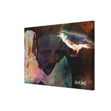 Edna Raven Poe Gallery Wrapped Canvas