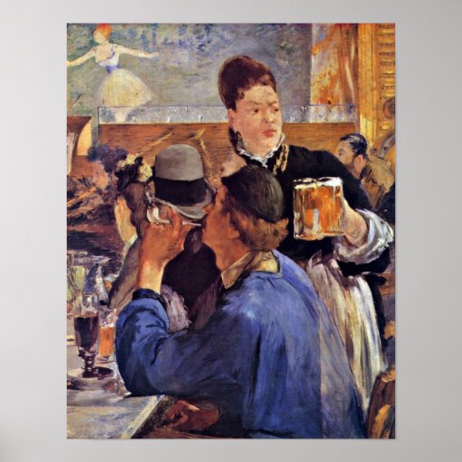 edouard Manet - Beer Waitress Posters