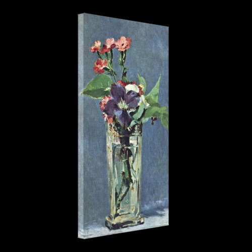 edouard Manet - Carnations and Clematis Canvas Print