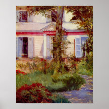 Edouard Manet - House in Rueil Posters