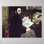 edouard Manet - Portrait of Emile Zola Posters