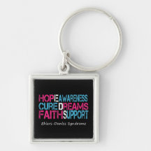 EDS Awareness Hope Support Key Chain