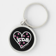 EDS Heart Awareness Ribbon Key Chain