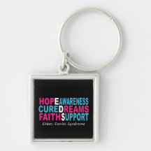 EDS Hope Awareness Support Key Chain