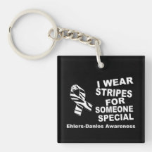 EDS I Wear Stripes For Someone Special Keychains