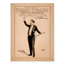 Eduard Strauss, 'Chickering Piano used' Retro Thea Post Card
