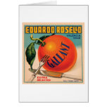 Eduardo Rosello Valencia Spain VIntage Crate Labe Cards