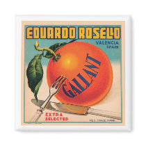 Eduardo Rosello Valencia Spain VIntage Crate Labe Magnet