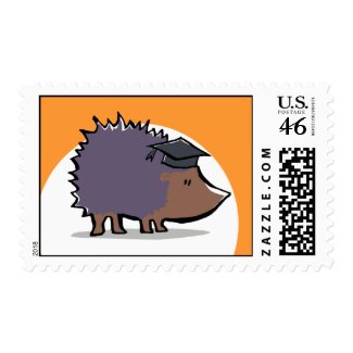 Educated Hedgehog stamp