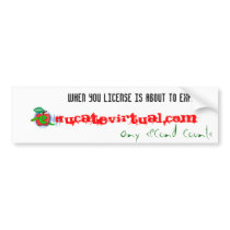 Educatevirtual merchandize bumper sticker