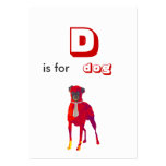 Education ACEO Animal ABC's Business Card Templates
