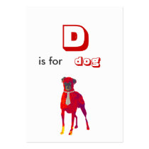 Education ACEO Animal ABC's Business Card Templates