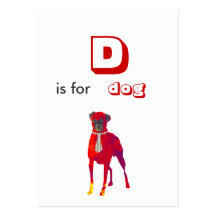 Education ACEO Animal ABC's Business Card Templates