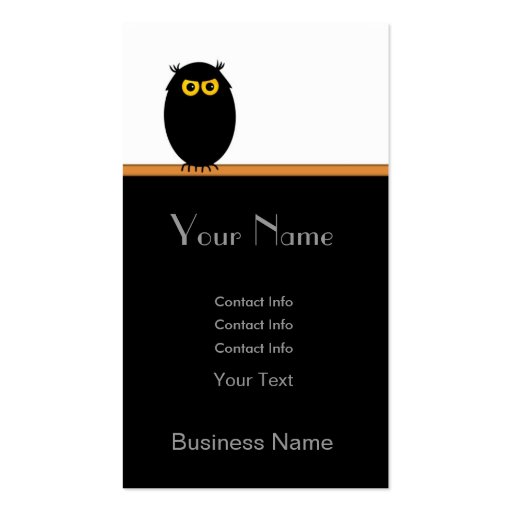Education Business Card (front side)