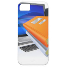 Education e-learning computer book concept iPhone 5 covers