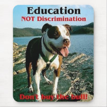 Education not Discrimination mousepad mousepads