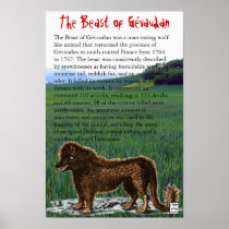 Educational Beast of Gévaudan Print