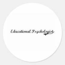 Educational Psychologist Professional Job Round Stickers