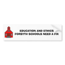 EDUCATOR ETHICS bumper stickers
