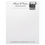 letterhead, writer, editor, personal,