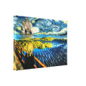 Edvard Meets Vincent wrappedcanvas