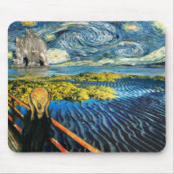 Edvard Meets Vincent Mouse Pad