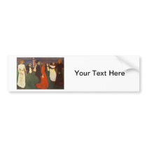 Edvard Munch - The Dance Of Life Bumper Stickers