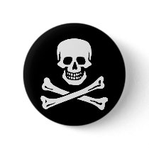 Edward England's Pirate Pinback Button