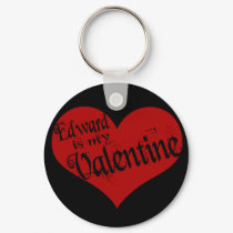 Edward is my Valentine keychains by EllesPlanet Edward is my Valentine keychains