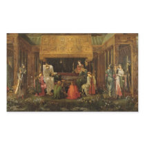 Edward Jones - Death of King Arthur Rectangular Stickers
