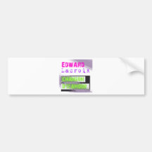 Edward Lacroix chanson D Amour Bumper Stickers