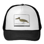 Edward Lear's Dark Green Bird Mesh Hats