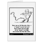 Edward Lear's Old Man with a flute Limerick Card