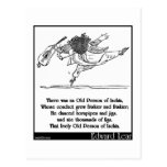 Edward Lear's Old Person of Ischia Limerick Postcards