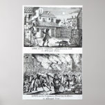 Edward Lowe and his companions setting fire posters