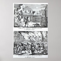 Edward Lowe and his companions setting fire Poster