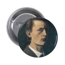 Edward Munch Art Painting Button