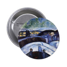 Edward Munch Art Painting Buttons