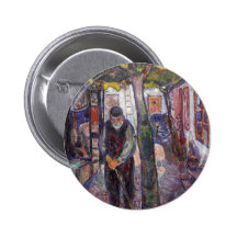 Edward Munch Art Painting Buttons