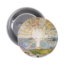 Edward Munch Art Painting Pinback Button