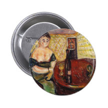 Edward Munch Art Painting Pinback Button