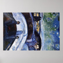 Edward Munch Art Painting Poster