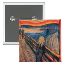 Edward Munch The Scream Button