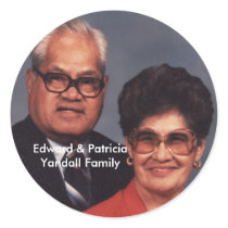 Edward & Patricia Yandall Family Stickers