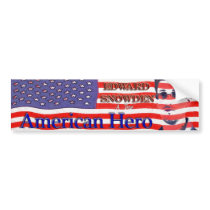 Edward Snowden - a true American Hero Bumper Sticker