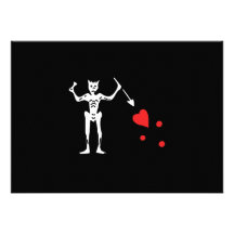 Edward Teach aka Blackbeard invitations