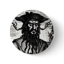 Edward Teach Portrait Pin