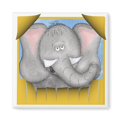 Edward The Elephant Fridge Magnets by nextstopitaly
